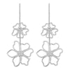 Fashion Flower Alloy Plating Women's Drop Earrings 1 Pair