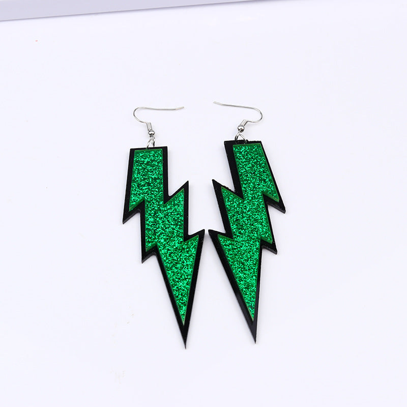 Fashion Lightning Arylic Stoving Varnish Women's Drop Earrings 1 Pair