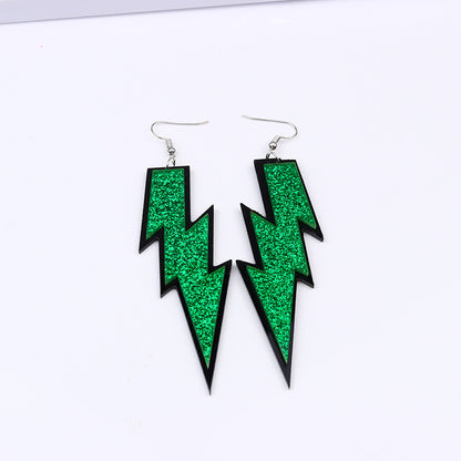 Fashion Lightning Arylic Stoving Varnish Women's Drop Earrings 1 Pair