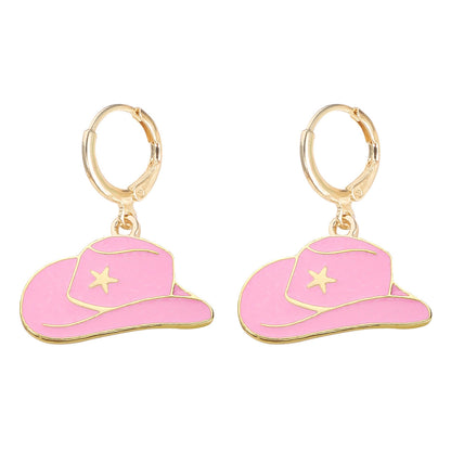 Fashion Solid Color Alloy Enamel Women's Drop Earrings 1 Pair