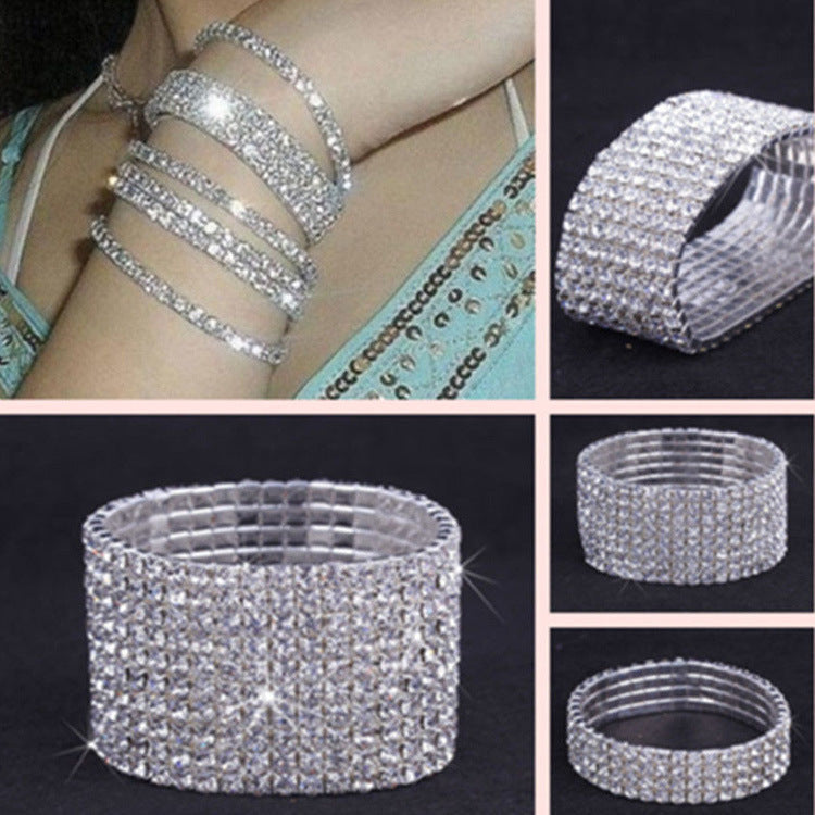 Fashion Geometric Alloy Rhinestones Women's Bracelets