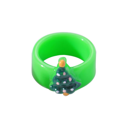 Cartoon Style Frog Women's Rings