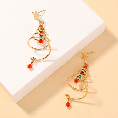 Fashion Christmas Hat Santa Claus Arylic Enamel Plating Women's Drop Earrings 1 Pair