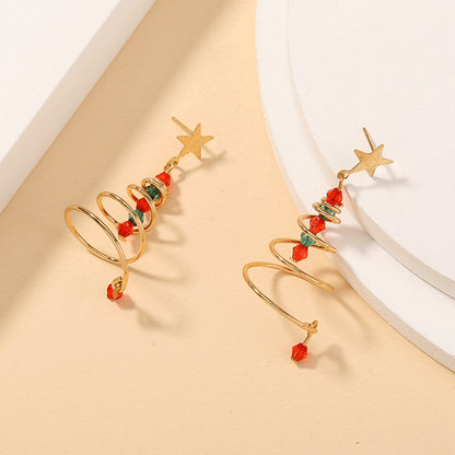 Fashion Christmas Hat Santa Claus Arylic Enamel Plating Women's Drop Earrings 1 Pair