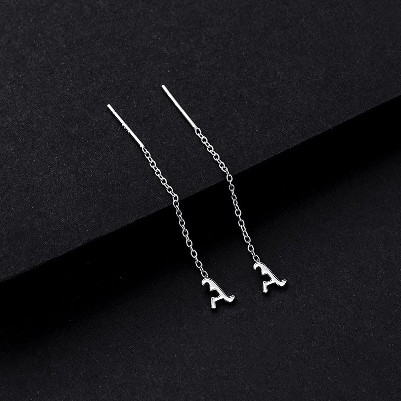 Simple Style Letter Sterling Silver Plating Ear Line 1 Piece