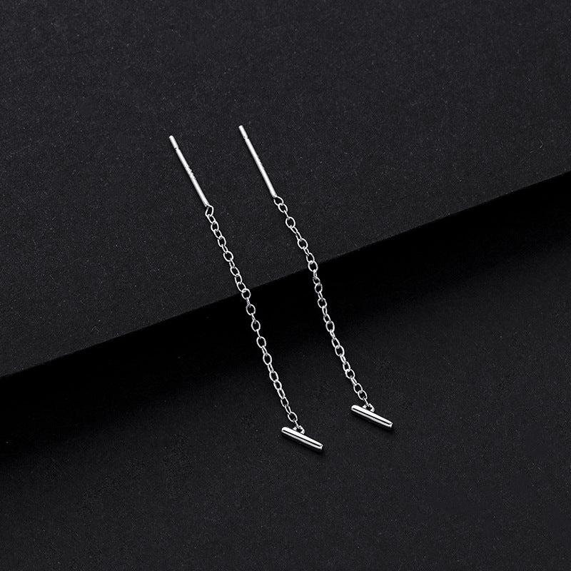 Simple Style Letter Sterling Silver Plating Ear Line 1 Piece