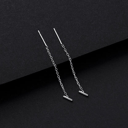 Simple Style Letter Sterling Silver Plating Ear Line 1 Piece