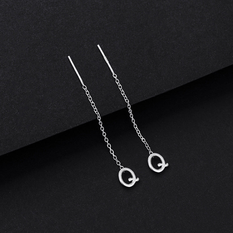 Simple Style Letter Sterling Silver Plating Ear Line 1 Piece