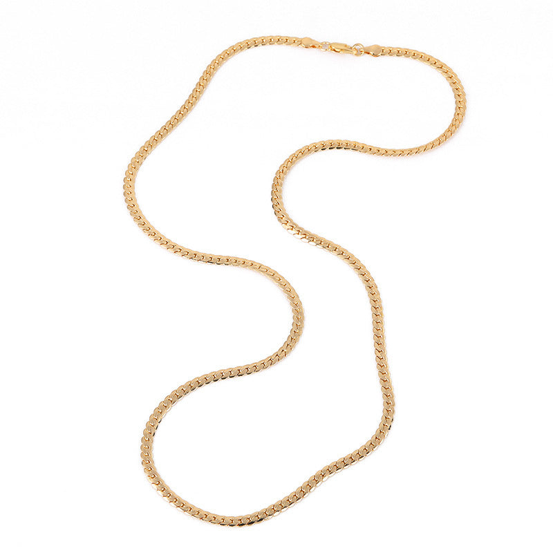 Simple Style Twist Iron Gold Plated Necklace 1 Piece