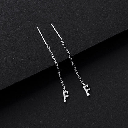 Simple Style Letter Sterling Silver Plating Ear Line 1 Piece