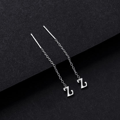 Simple Style Letter Sterling Silver Plating Ear Line 1 Piece