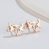 Simple Style Animal Titanium Steel Plating Ear Studs 1 Pair