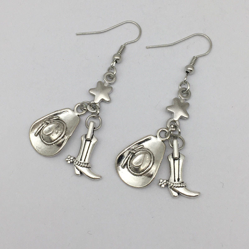 Fashion Boots Metal Women's Drop Earrings 1 Pair