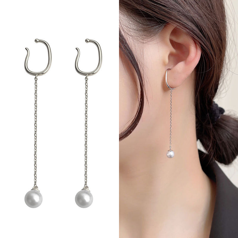 Fashion U Shape Copper Plating Zircon Women's Ear Studs 1 Piece