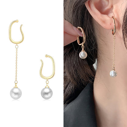 Fashion U Shape Copper Plating Zircon Women's Ear Studs 1 Piece