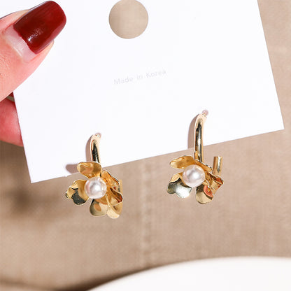 Fashion Solid Color Metal Plating Women's Drop Earrings 1 Pair