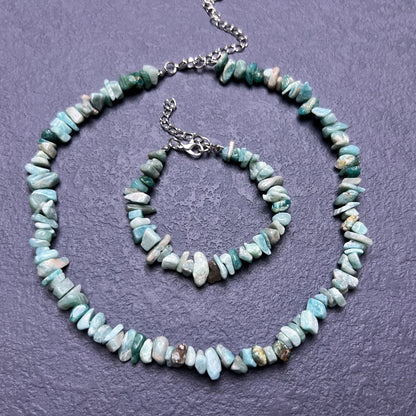 Fashion Irregular Natural Stone Handmade Bracelets Necklace