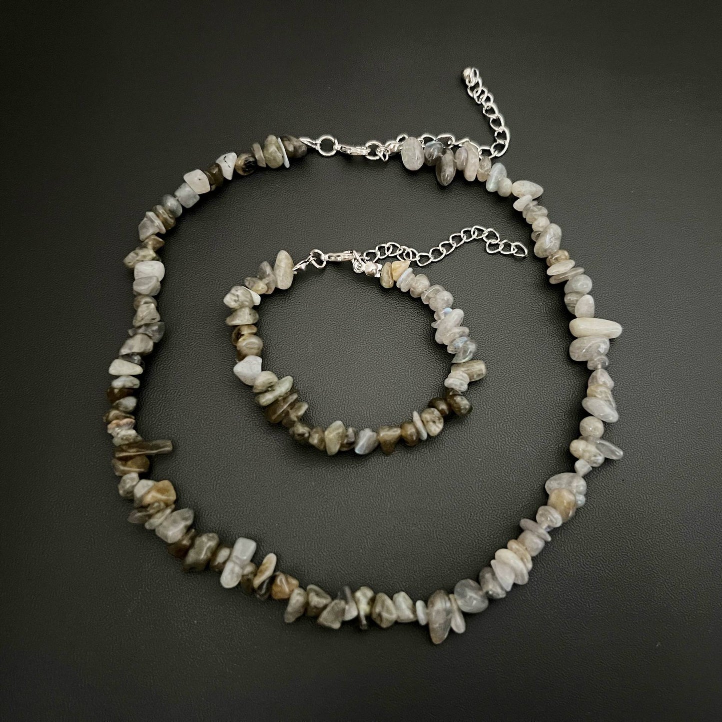 Fashion Irregular Natural Stone Handmade Bracelets Necklace