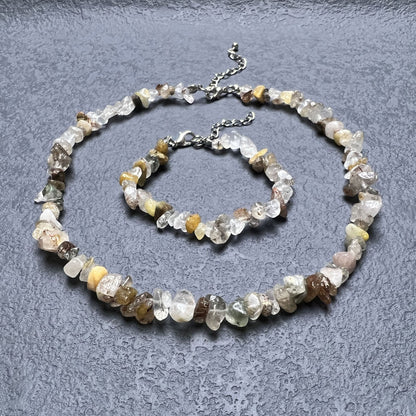 Fashion Irregular Natural Stone Handmade Bracelets Necklace