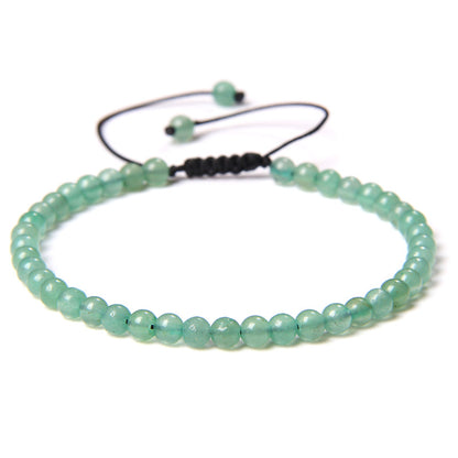 Fashion Solid Color Natural Stone Beaded Bracelets 1 Piece