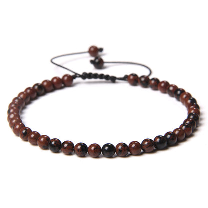 Fashion Solid Color Natural Stone Beaded Bracelets 1 Piece