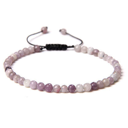 Fashion Solid Color Natural Stone Beaded Bracelets 1 Piece