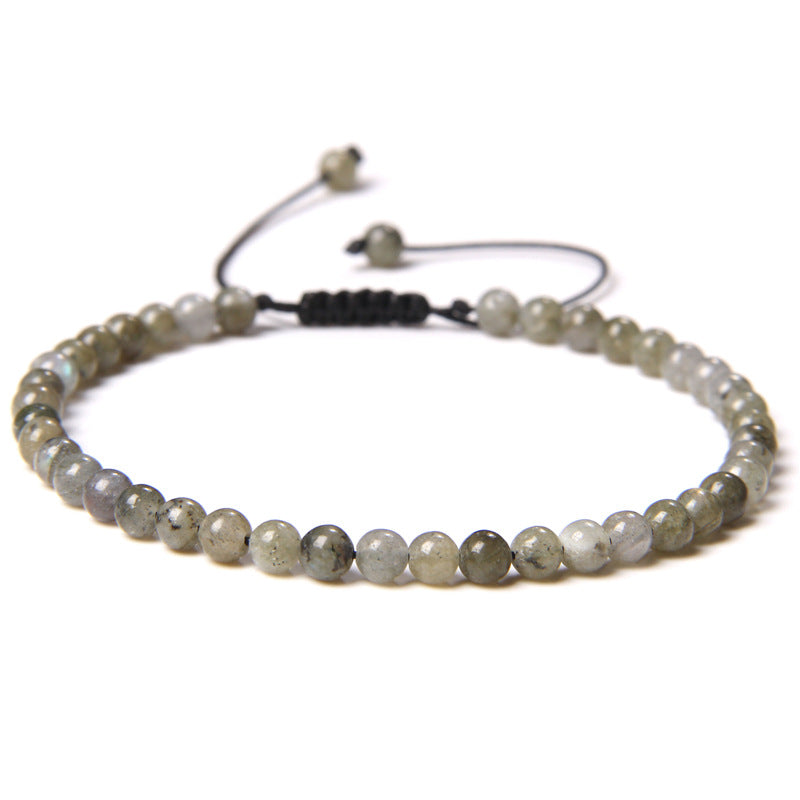 Fashion Solid Color Natural Stone Beaded Bracelets 1 Piece