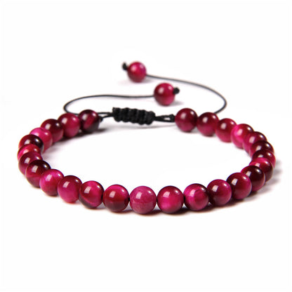 Fashion Solid Color Natural Stone Beaded Bracelets