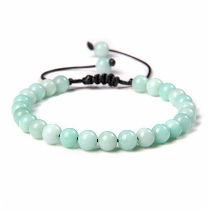 Fashion Solid Color Natural Stone Beaded Bracelets