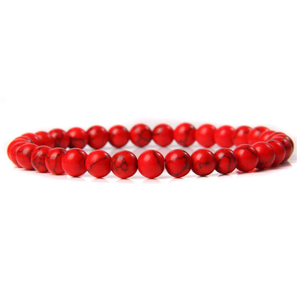 Fashion Solid Color Natural Stone Beaded Bracelets