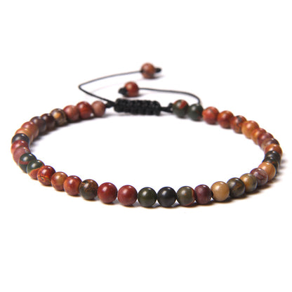 Casual Solid Color Natural Stone Knitting Bracelets