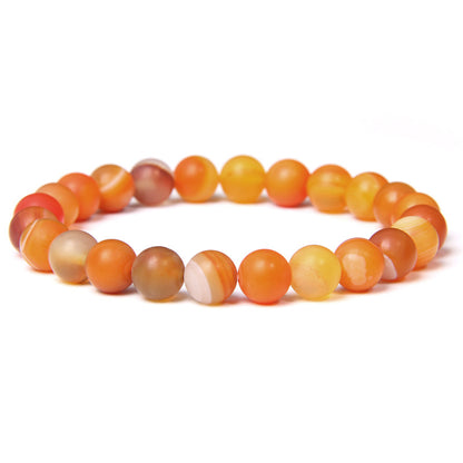 Fashion Solid Color Natural Stone Beaded Bracelets