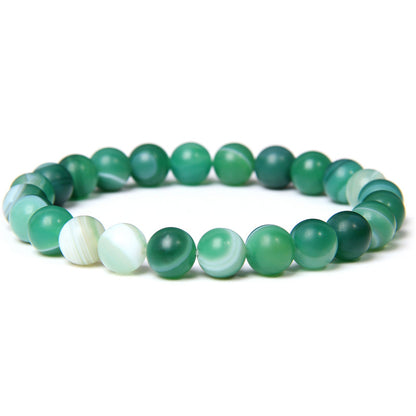 Fashion Solid Color Natural Stone Beaded Bracelets