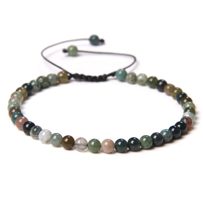 Fashion Solid Color Natural Stone Beaded Bracelets 1 Piece