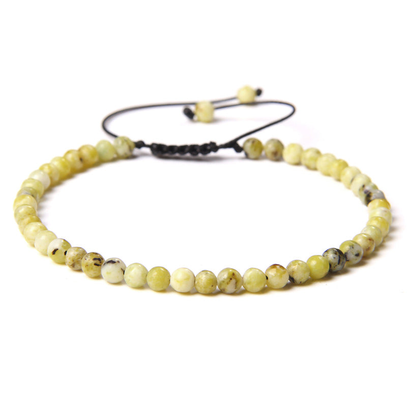 Casual Solid Color Natural Stone Knitting Bracelets