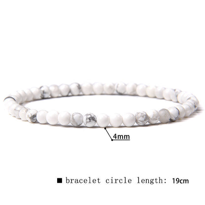 Fashion Round Natural Stone Beaded Bracelets