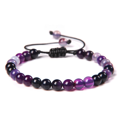 Fashion Solid Color Natural Stone Beaded Bracelets