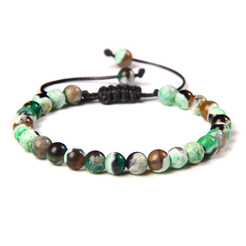 Fashion Solid Color Natural Stone Beaded Bracelets