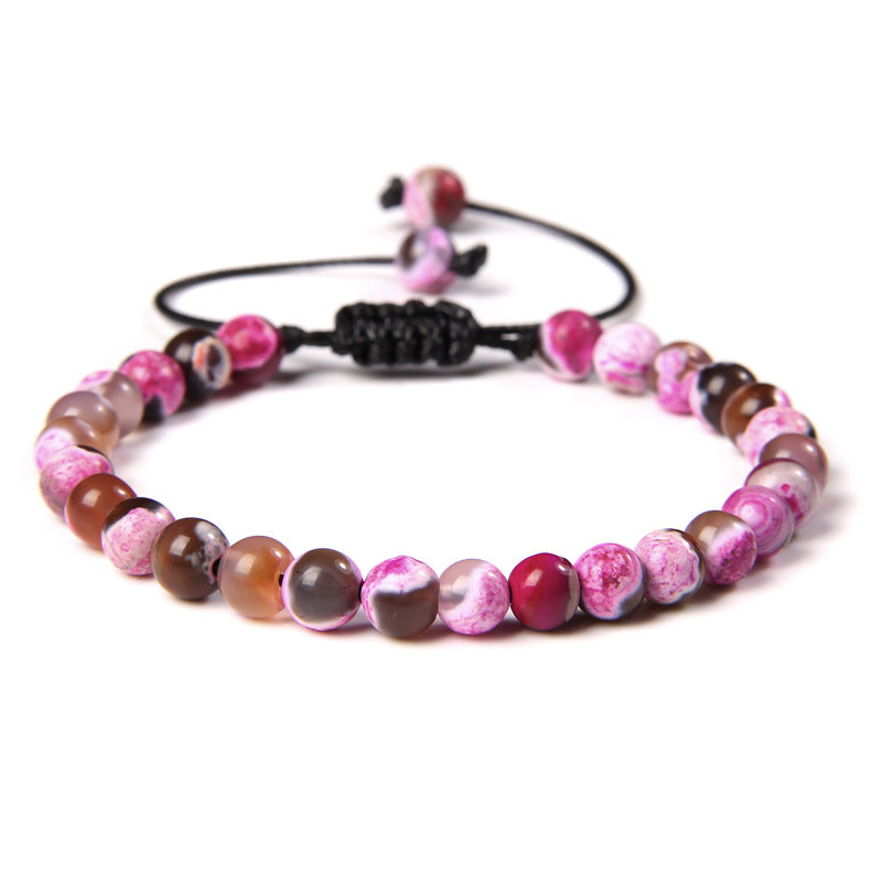 Fashion Solid Color Natural Stone Beaded Bracelets