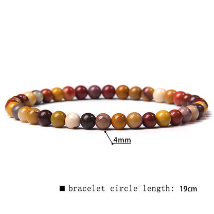 Fashion Round Natural Stone Beaded Bracelets