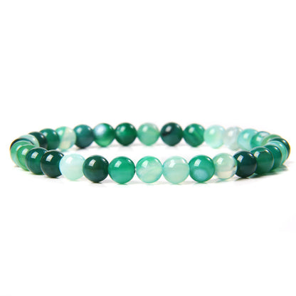 Fashion Solid Color Natural Stone Beaded Bracelets