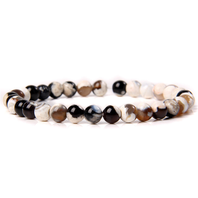 Fashion Solid Color Natural Stone Beaded Bracelets