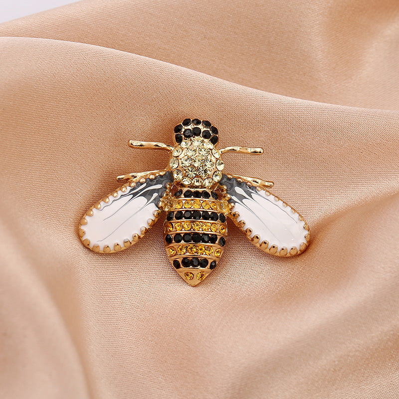 Cartoon Style Bee Imitation Pearl Alloy Rhinestone Enamel Unisex Brooches