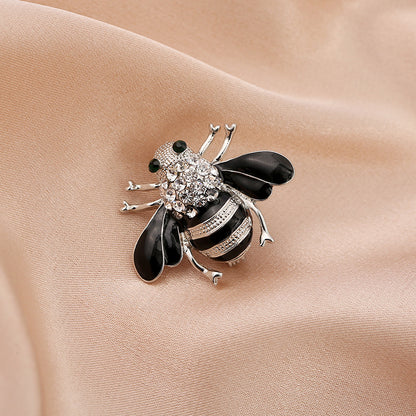 Cartoon Style Bee Imitation Pearl Alloy Rhinestone Enamel Unisex Brooches