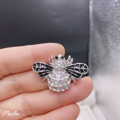 Cartoon Style Bee Imitation Pearl Alloy Rhinestone Enamel Unisex Brooches