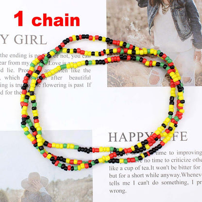 Ethnic Style Solid Color Beaded Women's Waist Chain 1 Piece