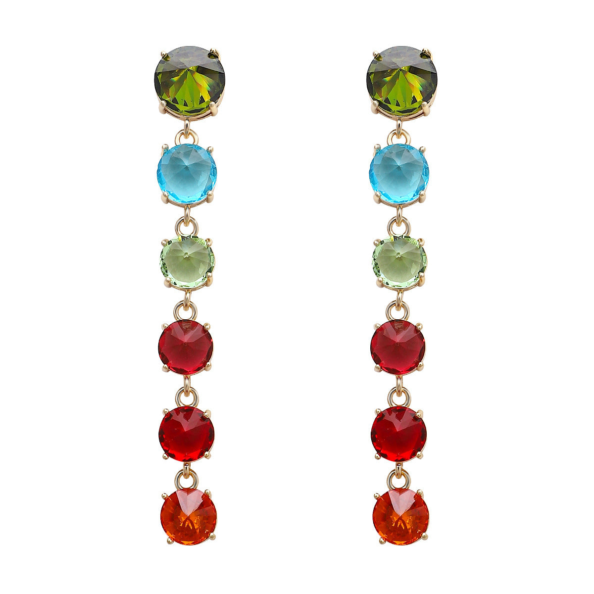 1 Pair Fashion Water Droplets Alloy Inlay Rhinestones Women's Drop Earrings Earrings