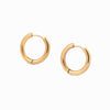 1 Pair Simple Style Circle Plating Stainless Steel Hoop Earrings