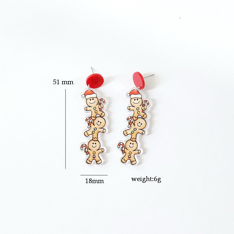 Simple Style Cartoon Letter Arylic Stoving Varnish Women's Drop Earrings 1 Pair