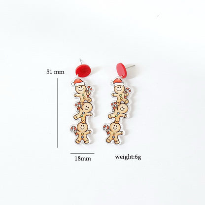 Simple Style Cartoon Letter Arylic Stoving Varnish Women's Drop Earrings 1 Pair